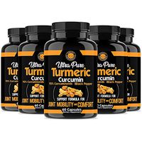 Angry Supplements Ultra Pure Turmeric Curcumin with BioPerine, Black Pepper Extract, 95% Curcuminoids, All Natural Powerful Antioxidant, Non-GMO, Joint Support, Heart Heath, Pain Relief (6-Pack)