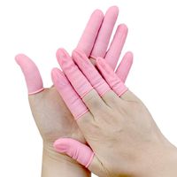 Anti-Static Finger Sleeve Disposable Latex Finger Rubber Fingertips Protective Finger Gloves (Pink 600pcs Yellow 750pcs) (Color : Yellow 500g, UnitCount : 2 Packs)