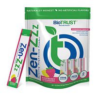 BioTrust Zen-Zzz Relaxing Magnesium Powder an Anti-Stress and Anti-Worry Beverage for a Fast Feelings of Calm and Serenity Anytime, Anywhere, Naturally Flavored Raspberry Lemonade (20 Stick Packs)