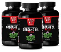 Oregano Leaf Extract - Wild Mediterranean Oregano Oil 1500mg - Digestive aids for Constipation - 3 Bottles 180 Capsules
