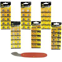 60pc Assorted Watch Battery Replacement Kit 6 Sizes 357 377 391 389 394 379