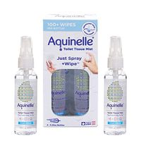 Aquinelle Toilet Tissue Mist Gift Set, Eco-Friendly & Non-Clogging Alternative to Flushable Wipes Simply Spray On Any Folded Toilet Paper (2 Pack Ocean Breeze 3.25 oz)