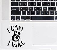 I Can and I Will Motivation Decal Vinyl Sticker|Cars Trucks Vans Walls Laptop| Black |3 x 3 in|CCI1372