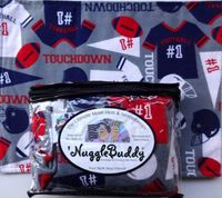 'NUGGLEBUDDY Moist Heat & Aromatherapy Organic Rice Pack for Microwave for Football Payers or Fans! Cute Football Jersey Flannel Fabric. UNSCENTED.