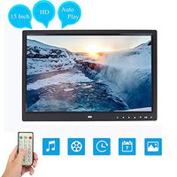 Digital Photo Frame, 15" 1280 800 HD Touch Screen Digital Photo Frame Alarm Clock Movie Player(#2)