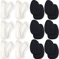 Shoes Cushion Inserts 6 Pairs High Heel Pads Leather Heel Grips and 6 Pairs Non-Slip Forefoot Cushion Metatarsal Pads for Women Ladies Feet