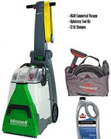Bissell BigGreen Commercial BG10 Deep Cleaning 2 Motor Extracter Machine w/ Upholstery Tool, and 32 OZ Shampoo Bundle