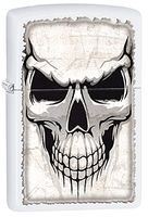 Zippo Personalized Message Engraved Customized Edgy Part1 Lighter Indoor Outdoor Windproof Lighter (Iced Skulls) (Skull #16)