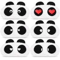 Bestsupplier Lovely Panda Face Sleep Masks Eye Mask Sleeping Blindfold Nap Cover 6 PCS
