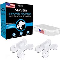 [2020 Improved Version] Maveni Set of 6 Nose Vents to Ease Breathing - Anti Snoring - No Side Effects - Advanced Design - Reusable - Includes Travel Case
