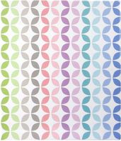 Studio C Pattern Play Collection Stripes 1-inch Vinyl Binder Multicolored (95694)