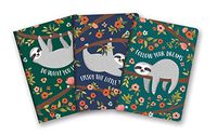 Studio Oh! Notebook Trio with Three Coordinating Designs, The Sloth Life