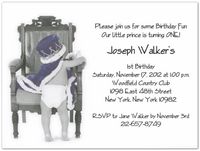 Prince Charming 1st Birthday Invitations - Set of 20