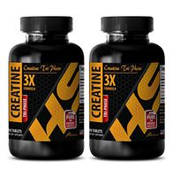 Workout Supplements for Men Pills - CREATINE TRI-Phase (3X Formula) - Creatine hcl Tablets Bulk - 2 Bottles 180 Tablets
