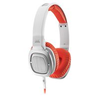 JBL J55i High-Performance On-Ear Headphones with JBL Drivers, Rotatable Ear-Cups and Microphone - Orange