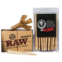 Bundle 2 Item RAW Classic Pre-Rolled Cones 40 Pack King Size Plus Raw Trident Wild Bills