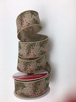 Celebrate IT- Ribbon Bow-tique-Christmas Pine- Wired Plaid Linen Ribbon 1.5 in x 25ft