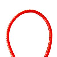 8/10/12/14/16mm Flexible Spiral Wire Wrap Home Desktop PC Manage Cable Cord 2M - Red 12mm