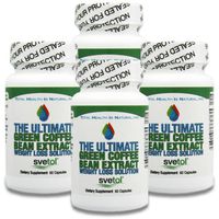 Ultimate Green Coffee Bean Extract with SVETOL 400mg per Capsule (240 Capsules) Buy 3 Get 1 Free 50% Chlorogenic Acid