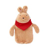 Premium Hot Water Bottle Kids, Large Rubber Hot Water Bag with Cute Stuffed Plush Rabbit 3D Animal Rabbit Bear Cover for Pain Relief, Hot and Cold Therapy and Travel Christmas Gift