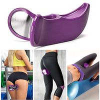 JSYCD Hip Muscle Inner Thigh Trainer, Pelvis Floor Muscle Medial Exerciser, Lifter for Beautiful Buttocks, for Postpartum Rehabilitation, Purple