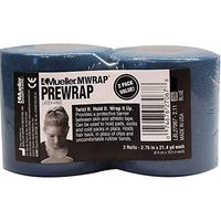 Mueller MWrap Latex-Free Prewrap, 2.75" X 21.4 Yd Roll, Navy Blue, 2 Pack