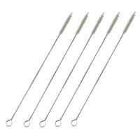 Tonsee Reusable Stainless Steel Drinking Straws Cleaning Brush Cleans Sippy Cup For Water Bottles With Handle