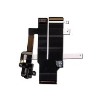 Group Vertical Replacement Headphone Jack with Flex Cable Compatible with Apple iPad 2 CDMA (Black) (A1416, A1430, A1403)
