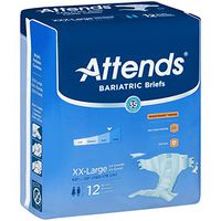 Attends Bariatric Briefs, 2X-Large - 1/Pack of 12