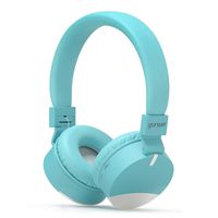 gorsun Wireless Kids Headphones with Microphone, Children's Wireless Bluetooth Headphones, Foldable Bluetooth Stereo Over-Ear Kids headsets-Blue