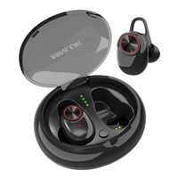 Wireless Earbuds, Bluetooth 5.0 True Wireless Headsets HD Stereo Sound in-Ear Headphones, 15H Playtime, Built-in Microphone, Sweatproof Sport Bluetooth Earphones for Gym/Running with Charging Case