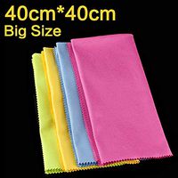 40x40cm Big Size Microfiber Cloth Lens Screen Camera Lenses Glasses Cleaner for Eye Glasses Wipe Sunglasses Duster Jewelry Large