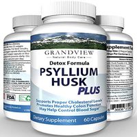 Psyllium Husk Plus Capsules | Cleanse Detox Diet Supplement Pills | Digestive Formula for Weight Loss Intestinal Bloating