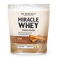 Dr. Mercola Miracle Whey Chai 1 lb (16 oz), About 11 Servings, Non GMO, Gluten Free, Soy Free