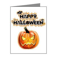 Note Card Happy Halloween Pumpkin