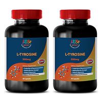 Blood Pressure Health Supplements - L Tyrosine 500MG - Vitamin b6 Capsules - 2 Bottles (120 Capsules)