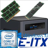 Intel NUC7I7DNHE 8th Gen Core i7 System, 16GB Dual Channel DDR4, 480GB M.2 PCIe NVMe SSD, Win 10 Pro Installed & Configured by E-ITX