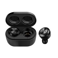 AKNHD Bluetooth Earbud True Wireless Earbuds Headphones Bluetooth 5.0,Built-in Microphones with Charging Case Pumping Bass for Sports,Workout,Gym (Black)