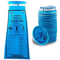 Carebag Medical Grade Emesis Bag, 24 Count - Disposable Emesis Bags for The Car - Designed for Motion Sickness & Morning Sickness - 24 Travel Size Emesis Bags for on The go use