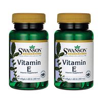Swanson Vitamin E 400 Iu 400 Iu (268 Milligrams) 60 Sgels (2 Pack)