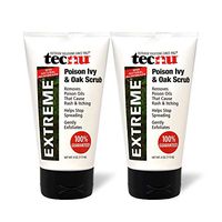 Tecnu Extreme Poison Ivy & Oak Scrub—Removes Toxin from Skin That Causes Poison Ivy and Poison Oak Rash, 4-Ounce Tube, (Pack of 2)