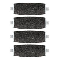 Fine Coarse Pedicure Refill Rollers For Pedi Perfect Electronic Pedicure Foot File, 4-pack, Professional Grade, Soft Touch Replacement Roller Heads (4 count)