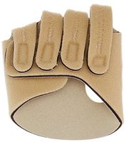 Rolyan Hand-Based in-Line Splint for Left Hand, Size Large Hand Brace for Knuckle Support and MCP Joint Alignment, Reinforced Neoprene Hand Support with Finger Straps, Finger Alignment Splints