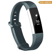 POY Compatible Bands Replacement for Fitbit Alta/Fitbit Alta HR, Adjustable Sport Wristbands for Women Men, Small Slate