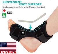 Dr A-Z Dorsal Night Splint Ankle Support Brace Plantar Fasciitis Feet Ankle Brace Arch Support Pain Relief Effective for Heel Arch Foot Pain, Achilles Tendonitis Bonus Alert Card