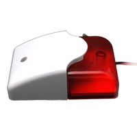 Foto4easy Mini 12V Strobe Light Siren Security Wired Flash 108dB Sound Alarm AD-103