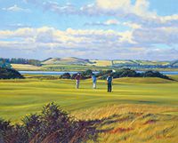 Hi-Look Microfiber Cleaning Cloth - St. Andrews Hole 6, Heathery