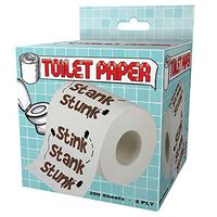 ID Stink Stank Stunk Design Toilet Paper Roll Tissue Prank Joke Gag Gift