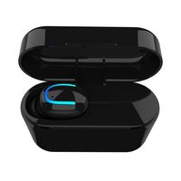 ThinIce Truly-Wireless Earbuds with Charging Case, Bluetooth V4.2 Headphones Noise Cancelling Mini Headset IPX5 Sweatproof Invisible Sports in Ear Earphones with Built-in Mic for Smartphones Laptop