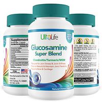Glucosamine Chondroitin MSM + Turmeric Super Blend Capsules - #1 Best Anti Inflammatory Joint Pain Relief Supplement - Enhanced Joint Health & Maximum Mobility Complex - Builds Cartilage & Flexibility